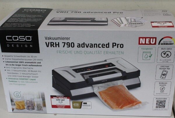 SALE OUT. Caso | Bar Vacuum sealer | VRH 790 Advanced Pro | Power 130 W | Temperature control | UNPACKED, MISSING INNER PACKAGING