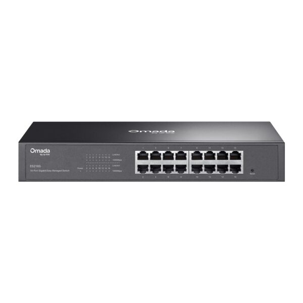 ES216G | TP-LINK Omada 16-Port Gigabit Easy Managed Switch | Desktop/Rackmountable | Managed | Power supply type 100-240 V, 50/60 Hz