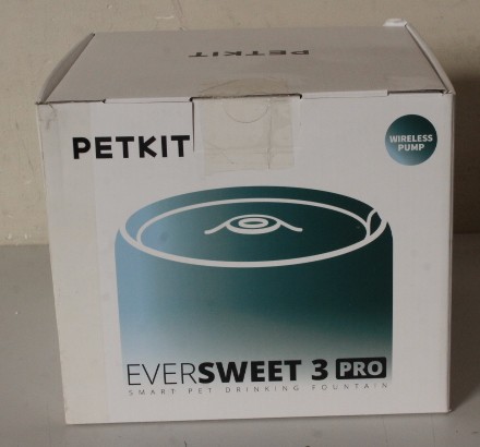 SALE OUT. Petkit P4108 Eversweet 3 Pro (Wireless Pump) (W4X) | PETKIT Smart Pet Drinking Fountain | Eversweet 3 Pro (Wireless Pump) | Capacity 1.35 L | Filtering | Material Stainless Steel, ABS | White | DEMO | 24 month(s)