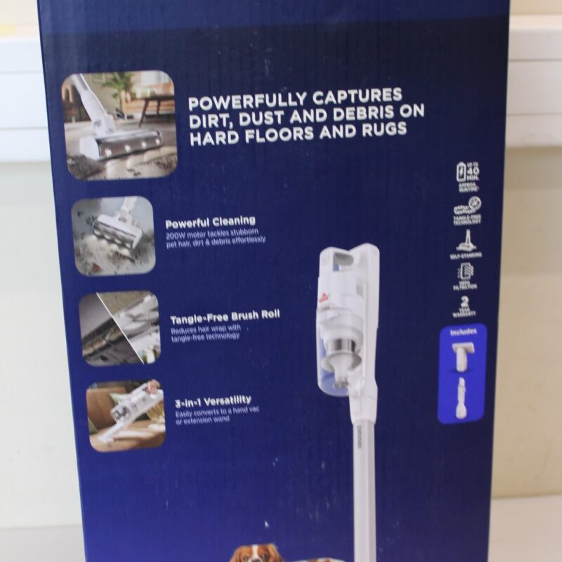 SALE OUT. Bissell Stick Vacuum | PowerClean | Cordless operating | 200 W | Operating time (max) 40 min | Warm White/Gray/Sparkling Silver | Warranty 24 month(s) | USED, DIRTY, SCRATCHES, MISSING INNER PACKAGING