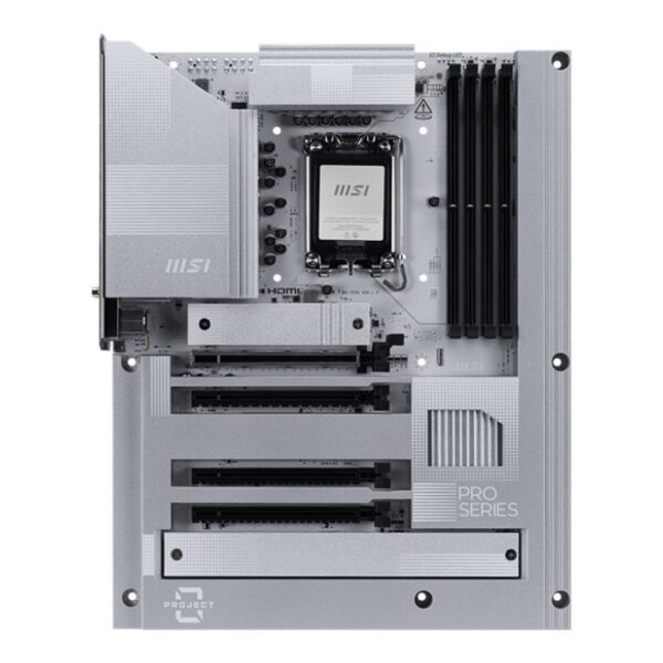 MSI PRO Z890-S WIFI PZ | Processor family Intel | Processor socket LGA1851 | DDR5 | Supported hard disk drive interfaces SATA, M.2 | Number of SATA connectors 4