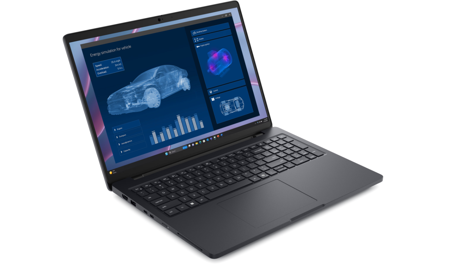 Dell Pro Max 16 MC16255 | 16 " | FHD+ | AMD Ryzen AI 9 HX PRO | 370 | 64 GB | LPDDR5x | NVIDIA RTX PRO 1000 Blackwell | GDDR7 | 8 GB | Windows 11 Pro | Bluetooth version 5.4 | Keyboard language English | Keyboard backlit | Warranty 36 month(s) | Battery warranty 12 month(s) - Image 2