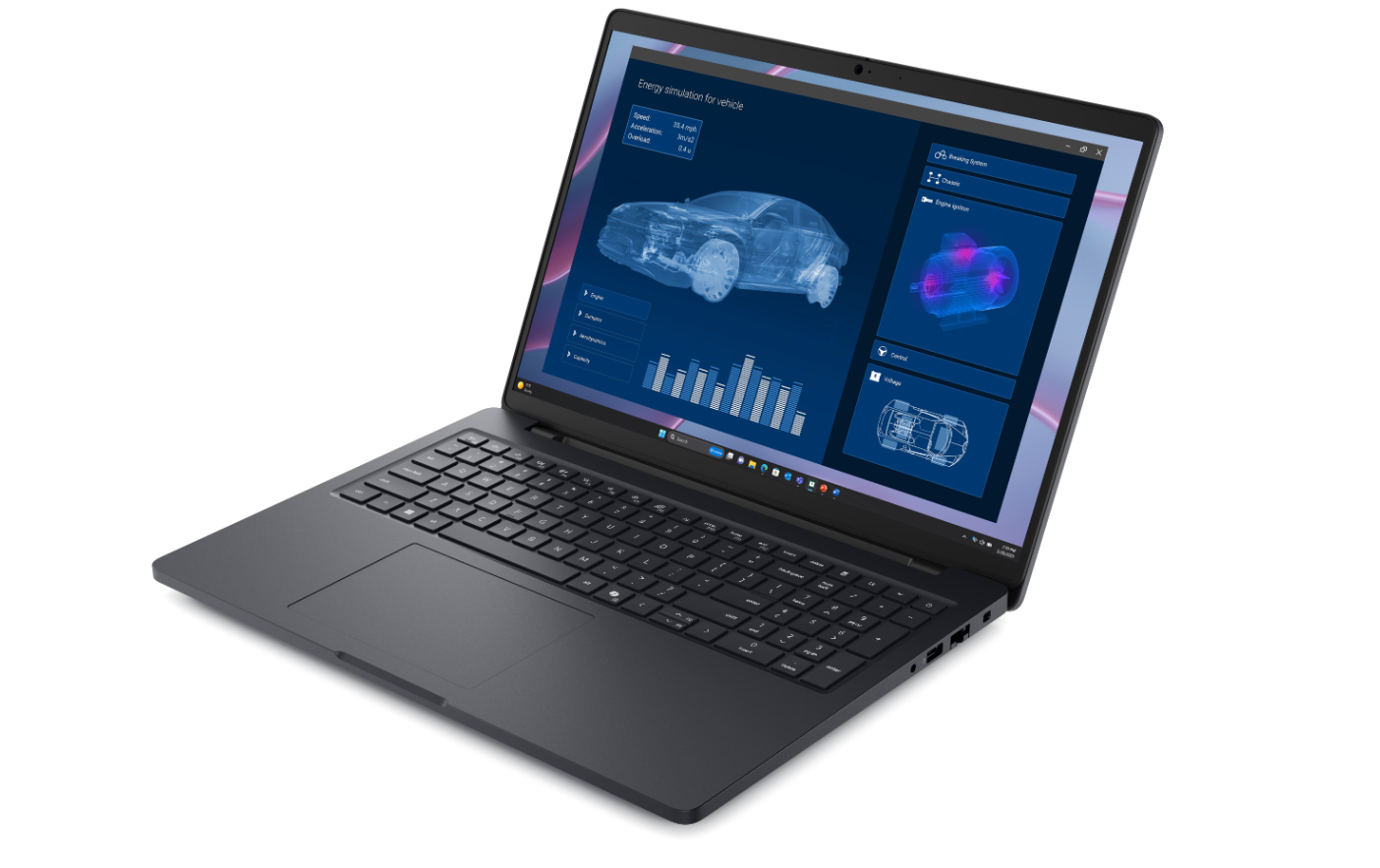 Dell Pro Max 16 MC16255 | 16 " | FHD+ | AMD Ryzen AI 9 HX PRO | 370 | 64 GB | LPDDR5x | NVIDIA RTX PRO 1000 Blackwell | GDDR7 | 8 GB | Windows 11 Pro | Bluetooth version 5.4 | Keyboard language English | Keyboard backlit | Warranty 36 month(s) | Battery warranty 12 month(s) - Image 3
