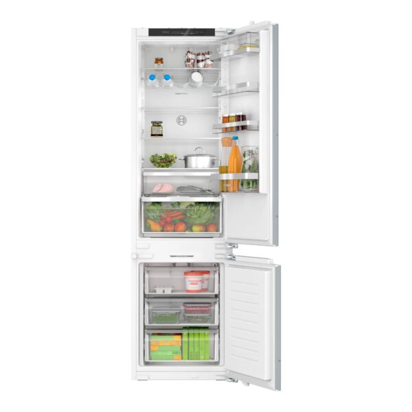 Bosch KIN96ADC0 Built-in Refrigerator, Freestanding, Height 193.5cm, E, Fridge net capacity 215 L, Freezer net capacity 75 L, Black