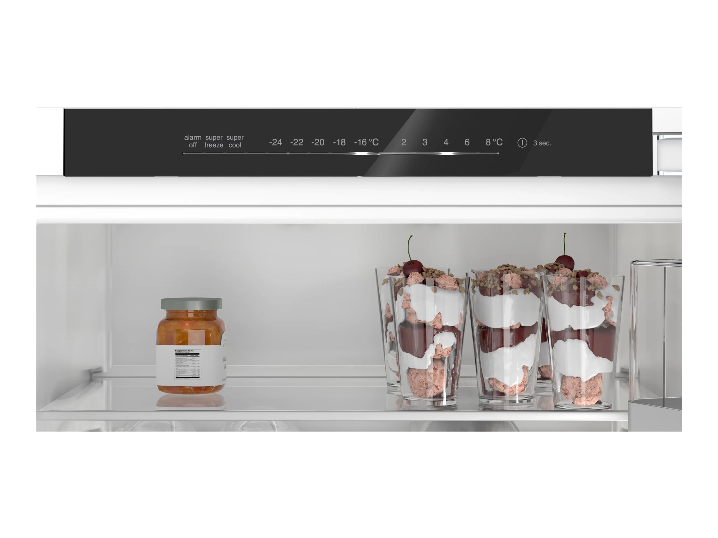 Bosch KIN96ADC0 Built-in Refrigerator, Freestanding, Height 193.5cm, E, Fridge net capacity 215 L, Freezer net capacity 75 L, Black - Image 2