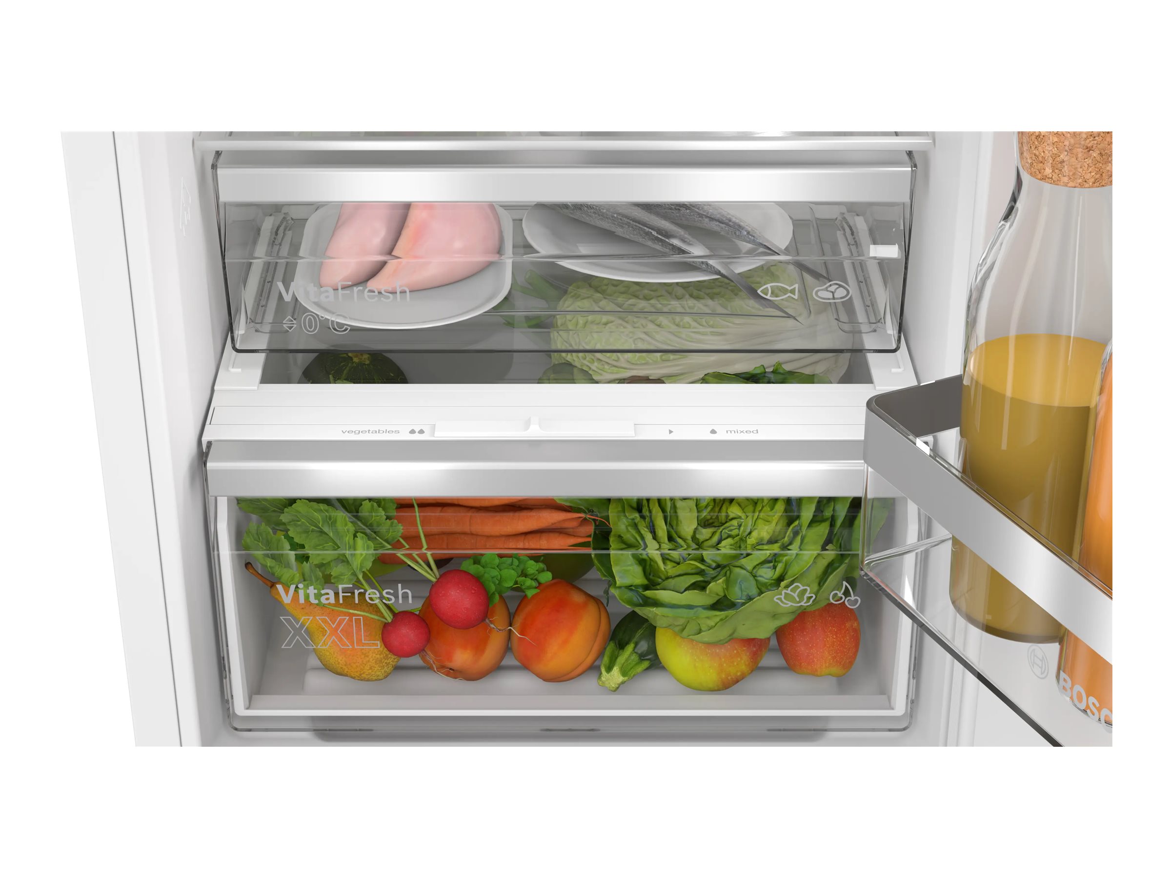 Bosch KIN96ADC0 Built-in Refrigerator, Freestanding, Height 193.5cm, E, Fridge net capacity 215 L, Freezer net capacity 75 L, Black - Image 4