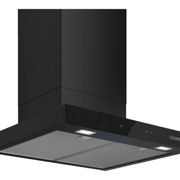 Bosch DWB67DN60 Wall-mounted Extractor Hood, A, Width 60 cm, Max extraction power in intensive mode 699 m3/h, Matte Black | Bosch