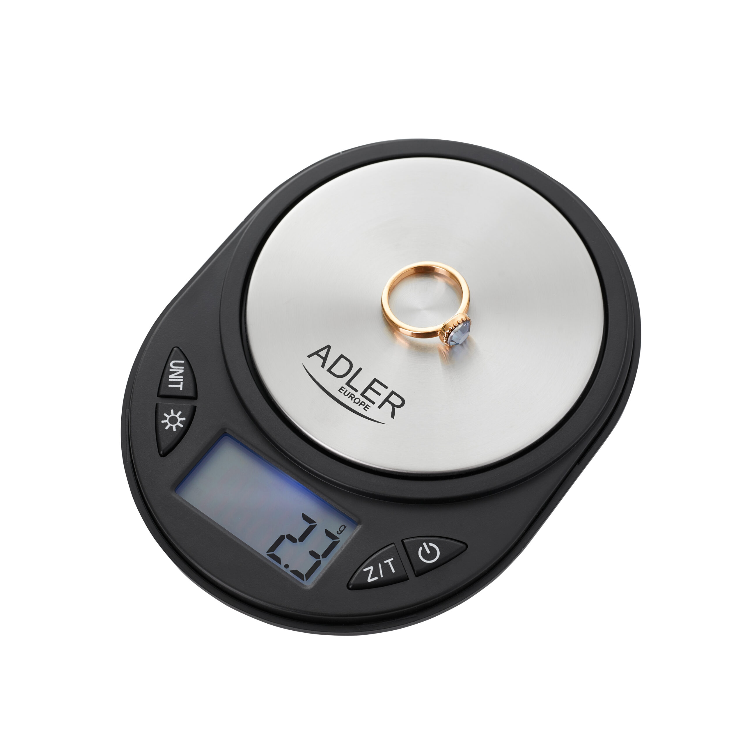 Adler | Precision scale | AD 3162 | Maximum weight (capacity) 0.75 kg | Accuracy 0.1 g | Black - Image 2