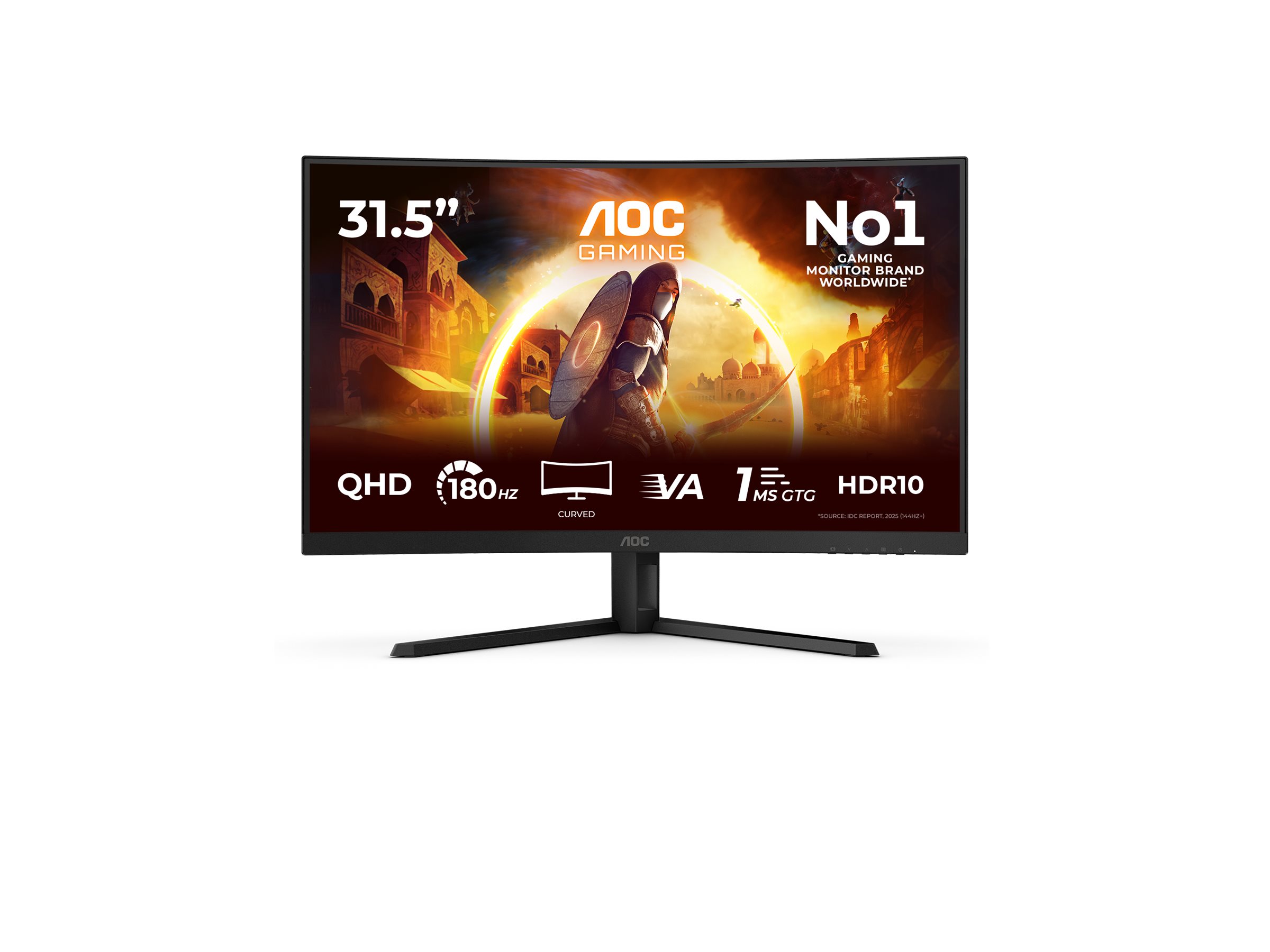 AOC | CQ32G4VE | 31.5 " | VA | QHD | 16:9 | 180 Hz | 1 ms | 2560 x 1440 pixels | 300 cd/m² | HDMI ports quantity 2 - Image 44
