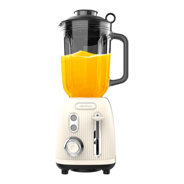 Blender | Power Black Titanium RetroBeige | Cecotec Tabletop | 1200 W | Jar capacity 1.5 L | Jar material Glass | Beige