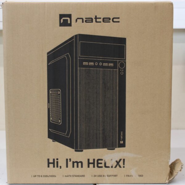 SALE OUT. | Natec | PC Case | Helix Matx | Black | Mini Tower | DAMAGED PACKAGING, DENTED ITEM BODY