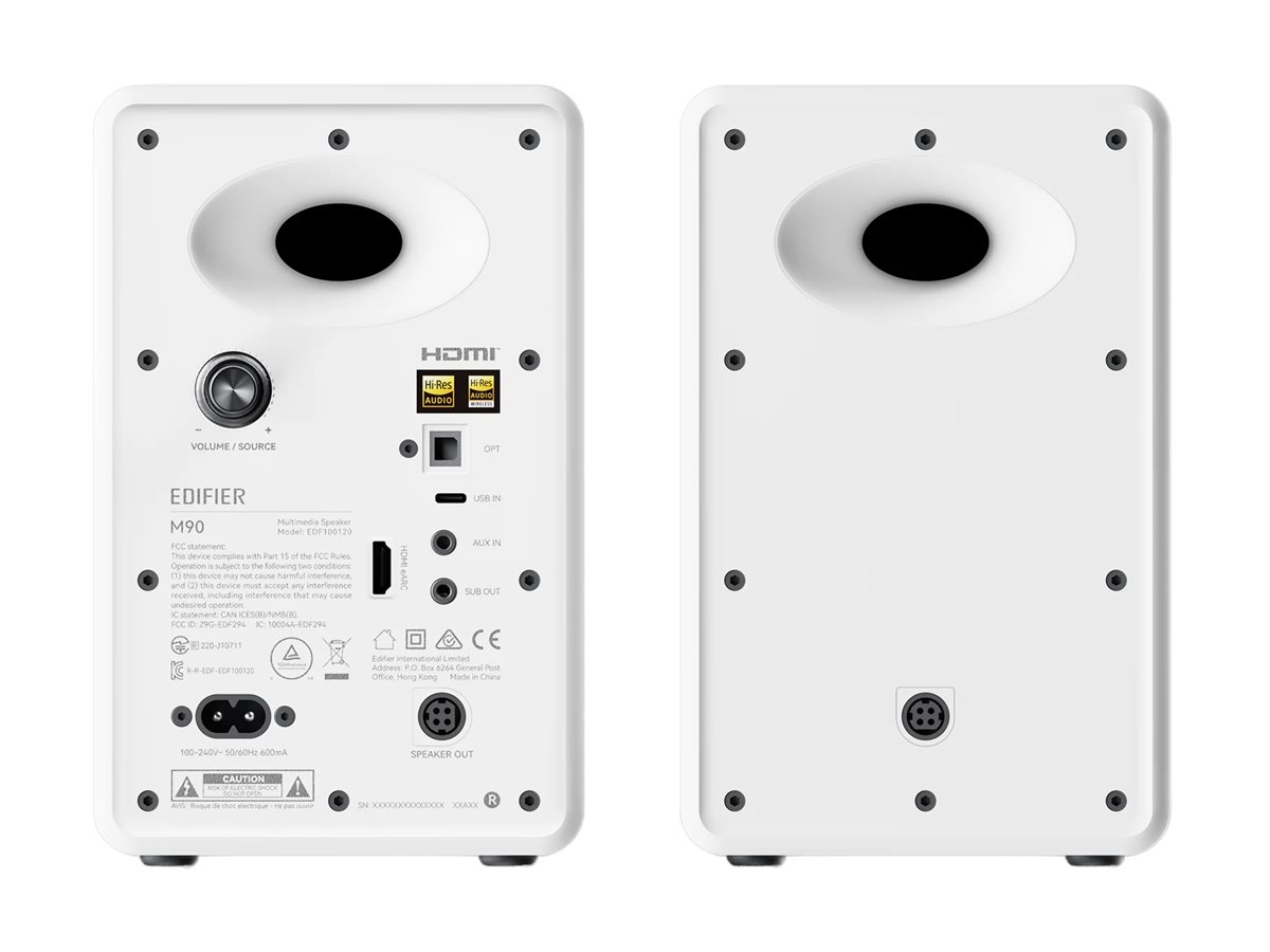 Edifier Compact Active Speaker | M90 | 100 W | Bluetooth | Wireless connection | White - Image 11
