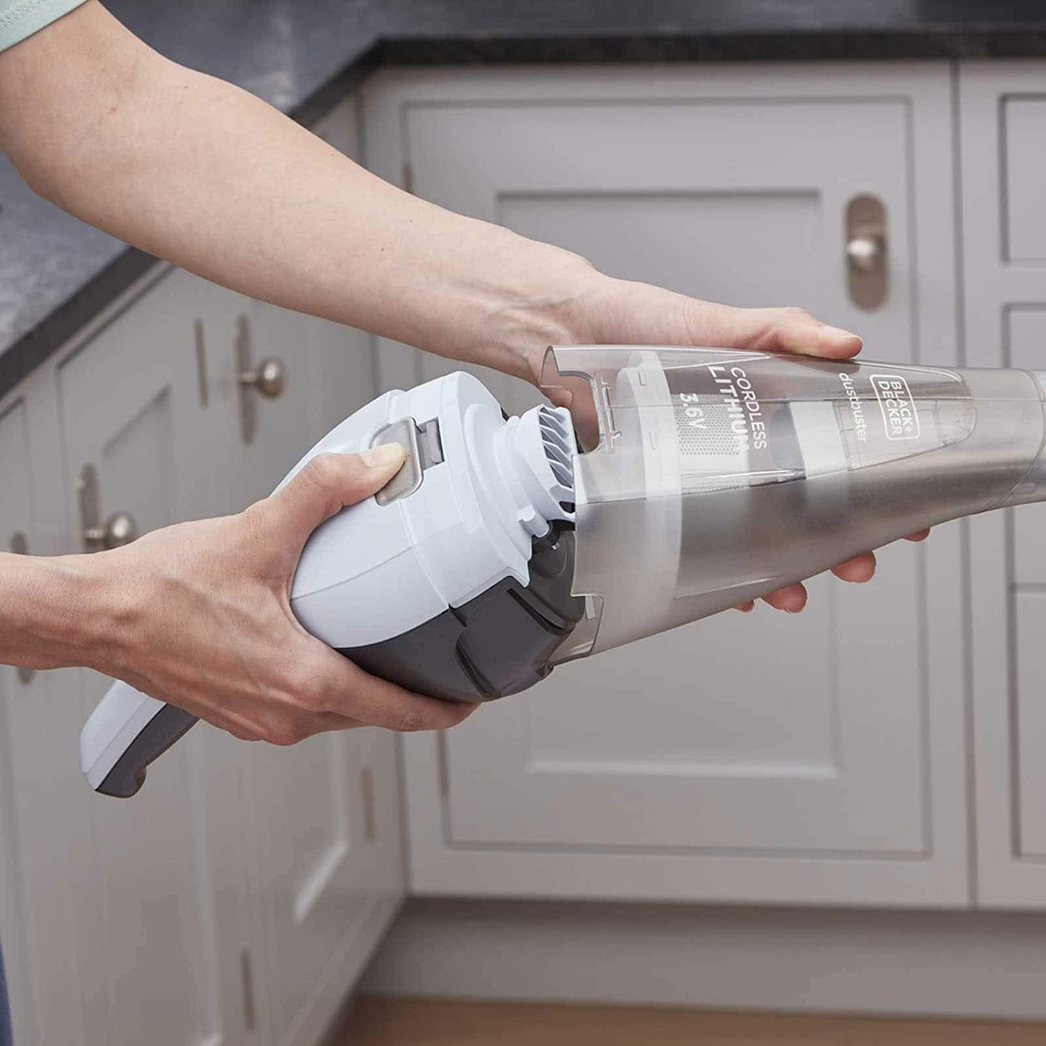 BLACK & DECKER Vacuum Cleaner | NVC215W-QW | Cordless operating | 7.2 V | Blue/Gray | Operating time (max) 10 min - Image 4