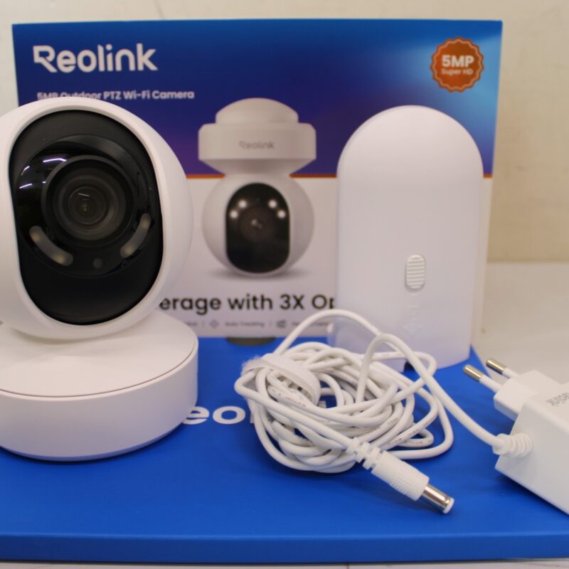 SALE OUT. Reolink E Series E540 Smart 5MP PTZ WiFi Camera with Motion Spotlights, White | Reolink | Smart WiFi Camera with Motion Spotlights | E Series E540 | 21 month(s) | PTZ | 5 MP | 2.8-8/F1.6 | IP65 | H.264 | Micro SD, Max. 256 GB | USED, MISSING MOUNTING ACCESSORIES - Image 2
