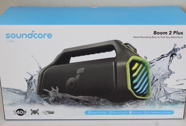 SALE OUT. Anker Soundcore | Portable Bluetooth Speaker | Boom 2 Plus | Warranty 24 month(s) | 140 W | Bluetooth | Wireless connection | Portable | Adventure Green | UNPACKED, MISSING INNER PACKAGING