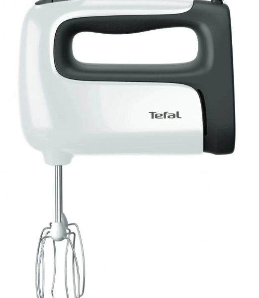 TEFAL | Hand mixer | HT461138 Prep'Mix+ | Hand Mixer | 500 W | Number of speeds 5 | Turbo mode | White/Grey