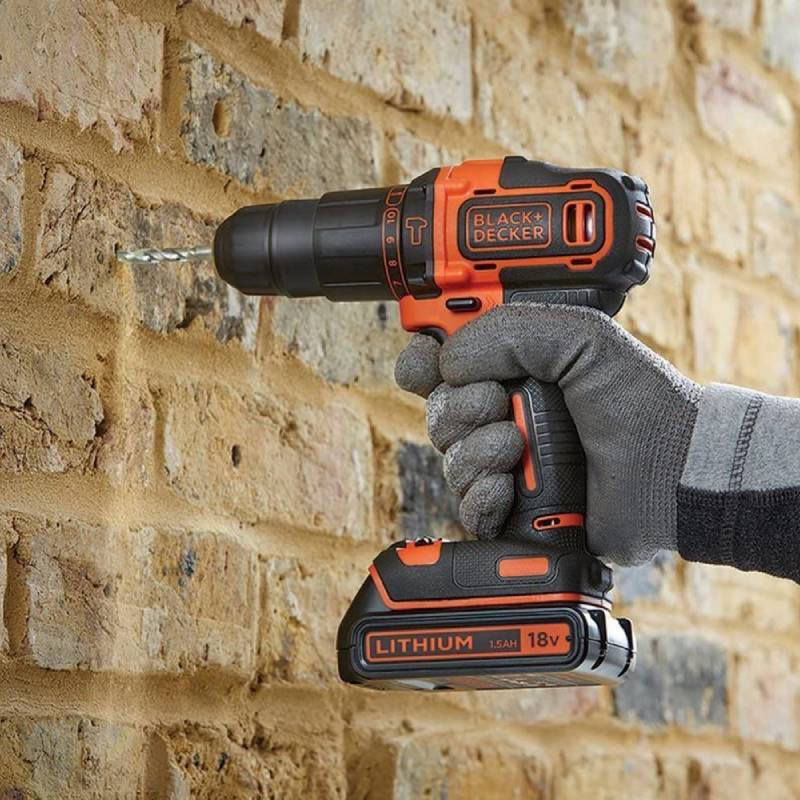 BLACK & DECKER Impact driver-drill | BDCHD18-QW | 18 V | 1.5 Ah | Li-Ion - Image 2