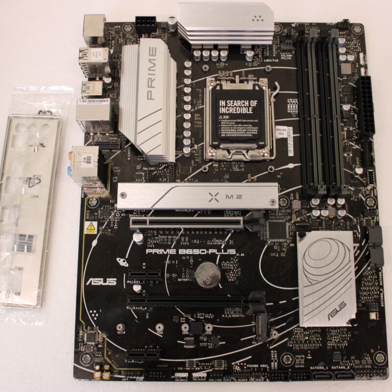 SALE OUT. Asus PRIME B650-PLUS | Processor family AMD | Processor socket AM5 | DDR5 DIMM | Memory slots 4 | Supported hard disk drive interfaces SATA, M.2 | Number of SATA connectors 4 | Chipset AMD B650 | ATX | USED, REFURBISHED, WITHOUT ORIGINAL PACKAGING