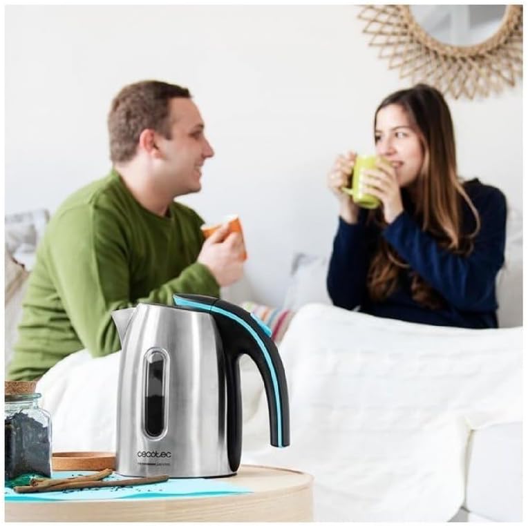 Cecotec Kettle | ThermoSense 220 Steel | Electric | 1630 W | 1.2 L | Stainless Steel | 360° rotational base | Stainless Steel - Image 5