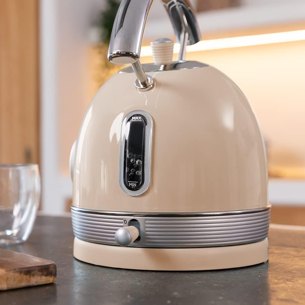 Cecotec Kettle | ThermoSense 420 Vintage | 2200 W | Electric | 1.8 L | Stainless steel | 360° rotational base | Light Beige - Image 2