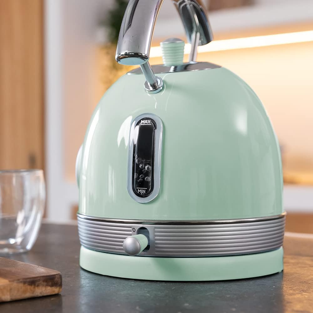 Cecotec Kettle | ThermoSense 420 Vintage | 2200 W | Electric | 1.8 L | Stainless steel | 360° rotational base | Light Green - Image 5