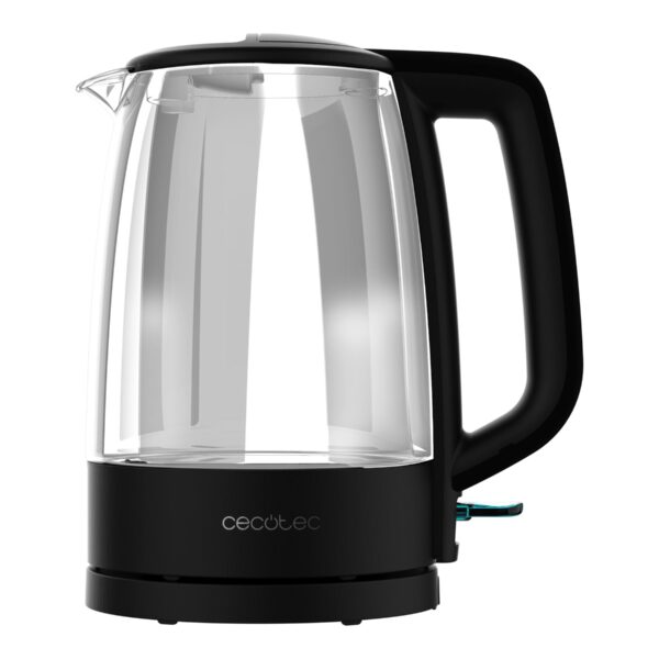 Cecotec Kettle | ThermoSense 320 Clear | 2200 W | Electric | 1.7 L | Glass | 360° rotational base | Black/Transparent
