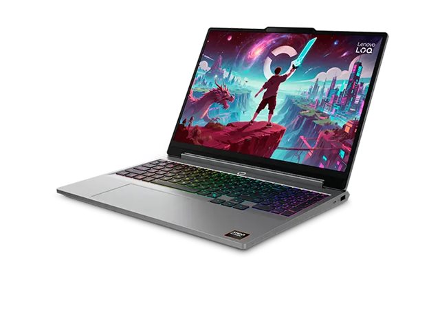Lenovo LOQ 15AHP11 AMD | Luna Grey | 15.3 " | IPS | WUXGA | 1920 x 1200 pixels | Anti-glare | AMD Ryzen 7 | 250 | 16 GB | SODIMM DDR5 | Solid-state drive capacity 512 GB | NVIDIA GeForce RTX 5070 | GDDR7 | 8 GB | Windows 11 Home | 802.11ax | Bluetooth version 5.3 | Keyboard language Nordic | Keyboard backlit | Warranty 24 month(s) | Battery warranty 12 month(s) - Image 3
