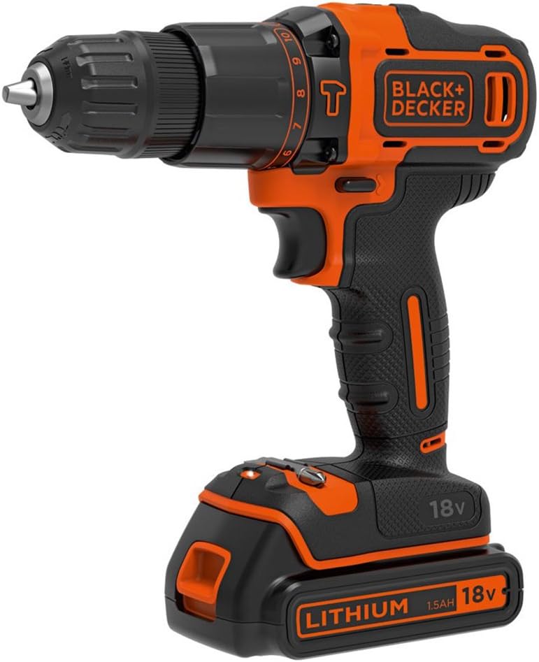 BLACK & DECKER | Impact driver-drill | BDCHD18K-QW | 18 V | 1.5 Ah | Li-Ion - Image 2