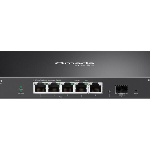 TP-LINK ES206XPP-M2 Omada 5-Port 2.5G BASE-T and 1-Port 10GE SFP+ Easy Managed Switch with 4-Port PoE++ | TP-LINK