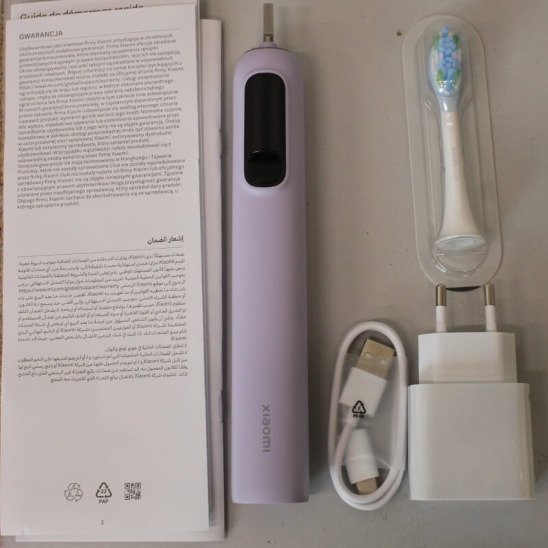 SALE OUT. Xiaomi Oscillation Electric Toothbrush Pro, Purple EU | Xiaomi Oscillation Electric Toothbrush Pro EU | Warranty 24 month(s) | Rechargeable | For adults | Number of brush heads included 2 | Number of teeth brushing modes 4 | Purple | UNPACKED, MISSING 1 UNIT TOOTTHBRUSH HEAD - Image 3