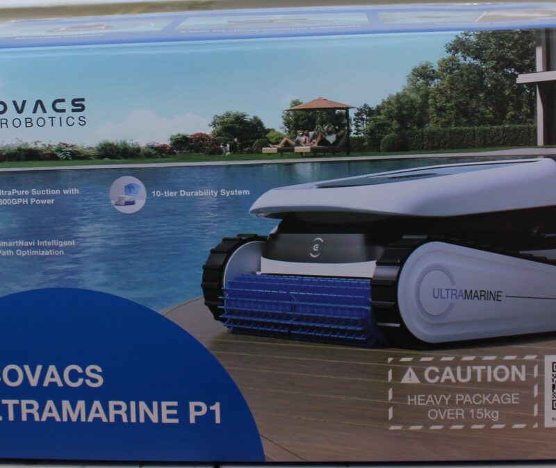 SALE OUT. Ecovacs ULTRAMARINE P1 Robotic Pool Cleaner, 4800 GPH power, SmartNavi, White/Blue | Ecovacs ULTRAMARINE P1 | Robotic Pool Cleaner | Operating time (max) 180 min | Wet | Li-ion | 4600 mAh | White/Blue | DEMO