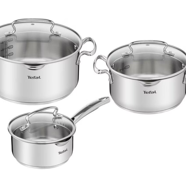 TEFAL | Cookware set | G719S674 Duetto+ | Stainless steel | Dishwasher proof | Lid included | Stainless steel