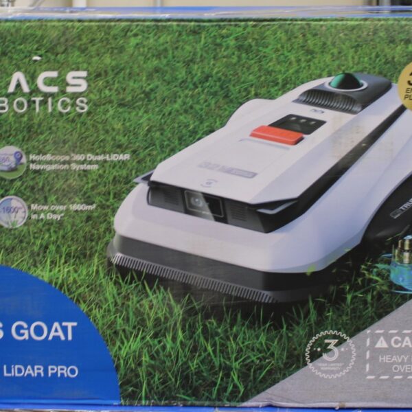 SALE OUT. | Ecovacs Lawn Mower | GOAT A1600 LiDAR PRO | 3000 Ah | White | DAMAGED INNER PACKAGING, DEMO