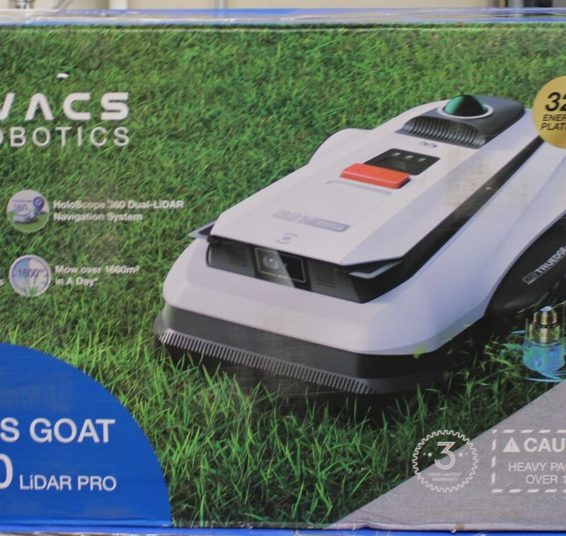 SALE OUT. | Ecovacs Lawn Mower | GOAT A1600 LiDAR PRO | 3000 Ah | White | DAMAGED INNER PACKAGING, DEMO
