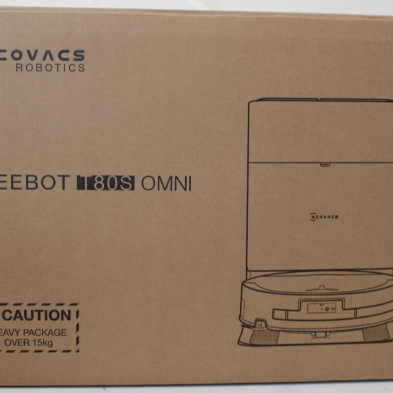SALE OUT. Ecovacs DEEBOT T80S OMNI BLACK Vacuum cleaner, Robot, Wet&Dry, 24800Pa, TruEdge 3.0, AIVI 3D 3.0, 6400 mAh, Black + Auto-empty sta | Ecovacs Robotic Vacuum Cleaner | DEEBOT T80S OMNI BLACK | Wet&Dry | 6400 mAh | 24800 Pa | Black | SCRATCHED ITEM, DEMO
