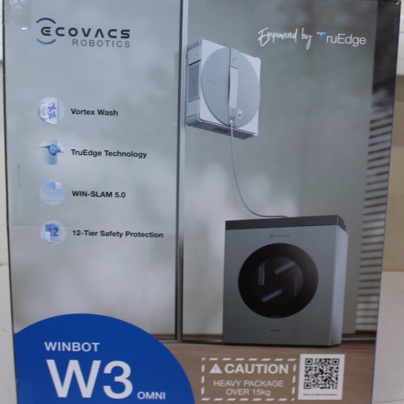 SALE OUT. | Ecovacs Window Cleaning Robot | WINBOT W3 OMNI | Corded/Cordless | 8000 Pa | White/Silver | DAMAGED INNER PACKAGING, SCRATCHED ITEM