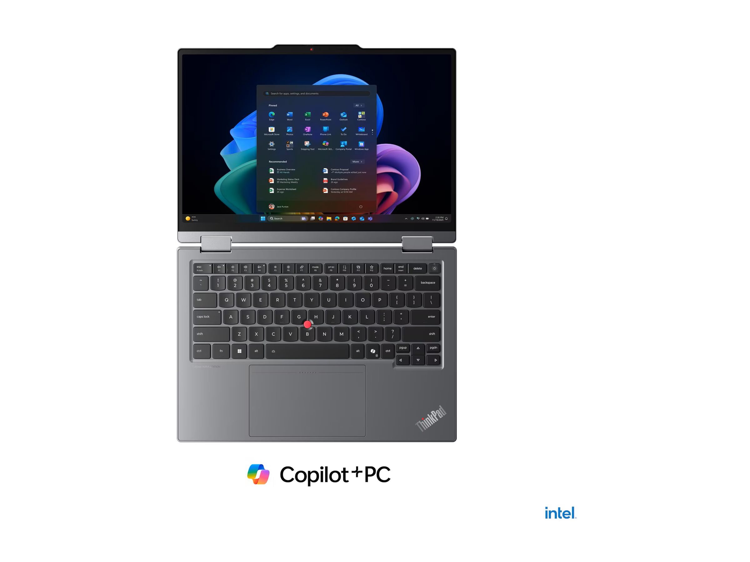 Lenovo ThinkPad X1 2-in-1 G11 Intel | Grey | 14 " | IPS | Touchscreen | WUXGA | 1920 x 1200 pixels | Anti-glare | Intel Core Ultra 5 | 325 | 32 GB | Soldered LPDDR5X | Solid-state drive capacity 512 GB | Intel Graphics | Windows 11 Pro | 802.11be | Bluetooth version 5.4 | 4G/5G upgradable | Keyboard language Nordic | Keyboard backlit | Warranty 36 month(s) | Battery warranty 12 month(s) - Image 5
