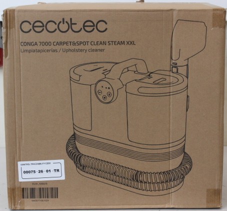 SALE OUT. Cecotec Conga 7000 Carpet&Spot Clean Steam XXL cable upholstery cleaner | Cecotec Upholstery Cleaner | Conga 7000 Carpet&Spot Clean Steam XXL | 1700 W | 24 month(s) | DAMAGED PACKAGING, SCRATCHED ITEM