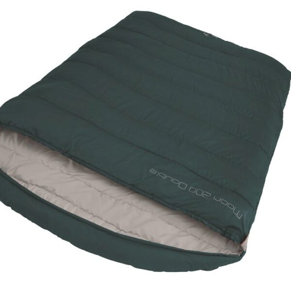 Easy Camp | Moon 200 Double | Sleeping Bag | 220 x 150 cm | 2 way open - auto lock, L-shape | Teal