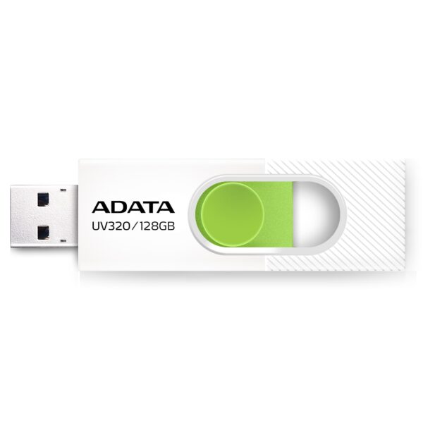 ADATA | USB Flash Drive | UV320 | 128 GB | USB Type-A | White/Green