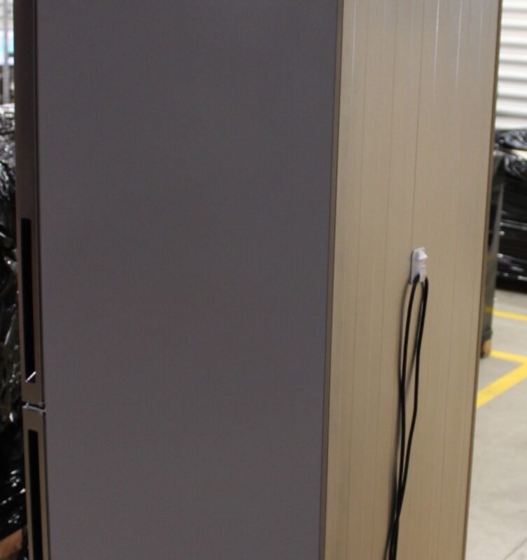 SALE OUT. Midea MDRB600MME46 Refrigerator, E, Freestanding, Combi, Height 201 cm, Fridge net 313L, Freezer net 130L, Grey | Midea Refrigerator | MDRB600MME46 | Energy efficiency class E | Free standing | Combi | Height 201 cm | No Frost system | Fridge net capacity 313 L | Freezer net capacity 130 L | Display | 35 dB | Stainless steel | UNPACKED - Image 3