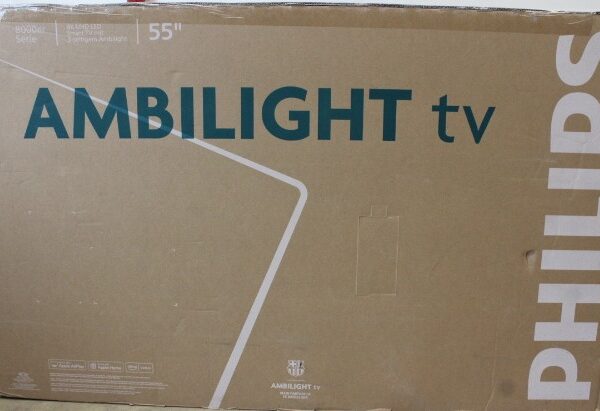 SALE OUT. Philips 55PUS8010/12 55" (139cm) LED 4K Ambilight TV | Philips 55PUS8010/12 | 55 | Smart TV | TITAN OS | UHD | Black | DAMAGED PACKAGING