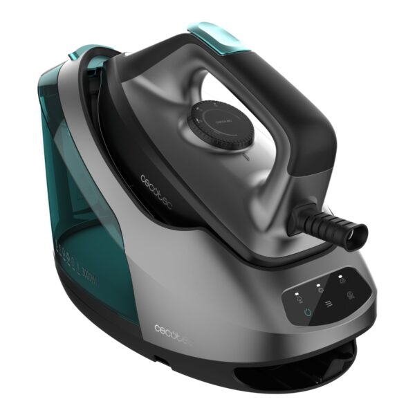 Cecotec Steam Generator Iron | IronHero 3000 Station | 3000 W | 7 bar | 1.5 L | Auto power off | Vertical steam function | Calc-clean function | Black/Blue/Gray