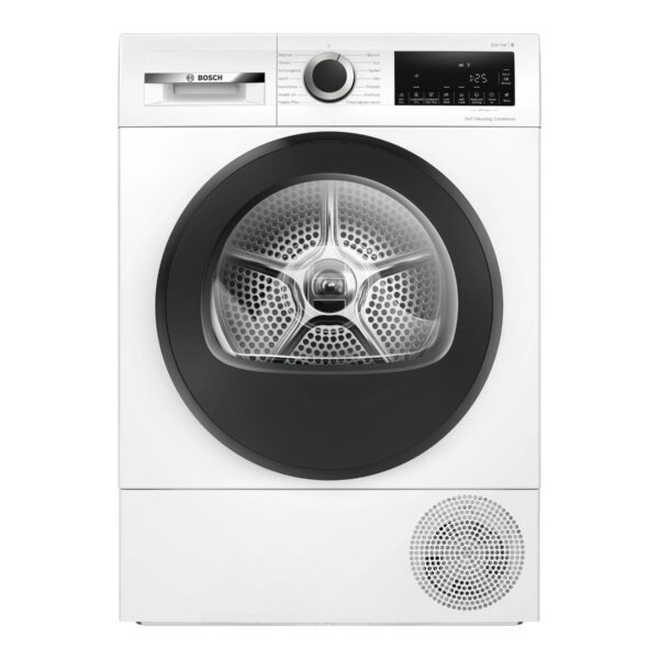 Bosch Dryer Machine | WQG2420PSN | Energy efficiency class A++ | Front loading | 9 kg | Heat pump | LED | Depth 61.3 cm | White