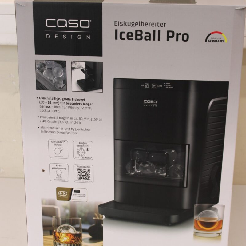 SALE OUT. Caso Ice Ball Maker | IceBall Pro | Power 130 W | Capacity 1.3 L | Matt Black | USED, DIRTY - Image 2