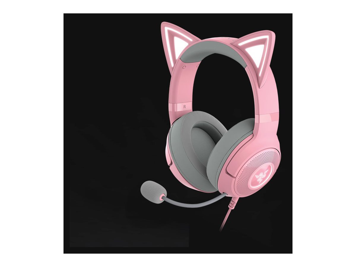 Razer | Headset | Kraken Kitty V2 | Wired | On-Ear | USB Type A | Quartz - Image 2