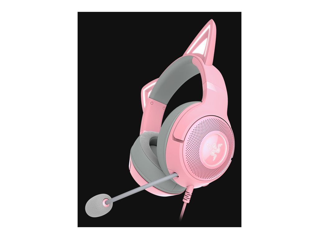 Razer | Headset | Kraken Kitty V2 | Wired | On-Ear | USB Type A | Quartz - Image 4