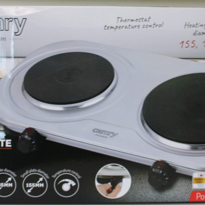 SALE OUT. | Camry | CR 6511 | Hot plate | Number of burners/cooking zones 2 | Rotary knobs | Stainless steel | DAMAGED PACKAGING, SCRATCHED AND DENTED ITEM