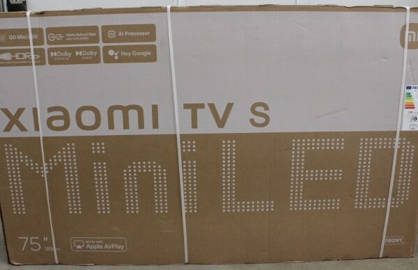 SALE OUT. Xiaomi TV S Mini 2025 75" (3840 x 2160) | Xiaomi TV | S Mini LED 2025 | 75 | Smart TV | Google TV | UHD | Black | DAMAGED PACKAGING | 32 GB