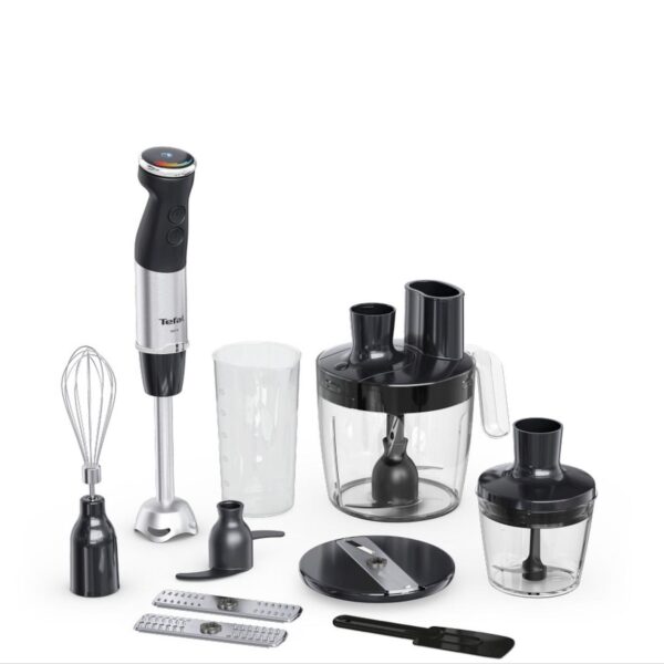 TEFAL | HB67G830 Quickchef+ | Hand Blender | 1000 W | Number of speeds 20 | Turbo mode | Black/Stainless steel